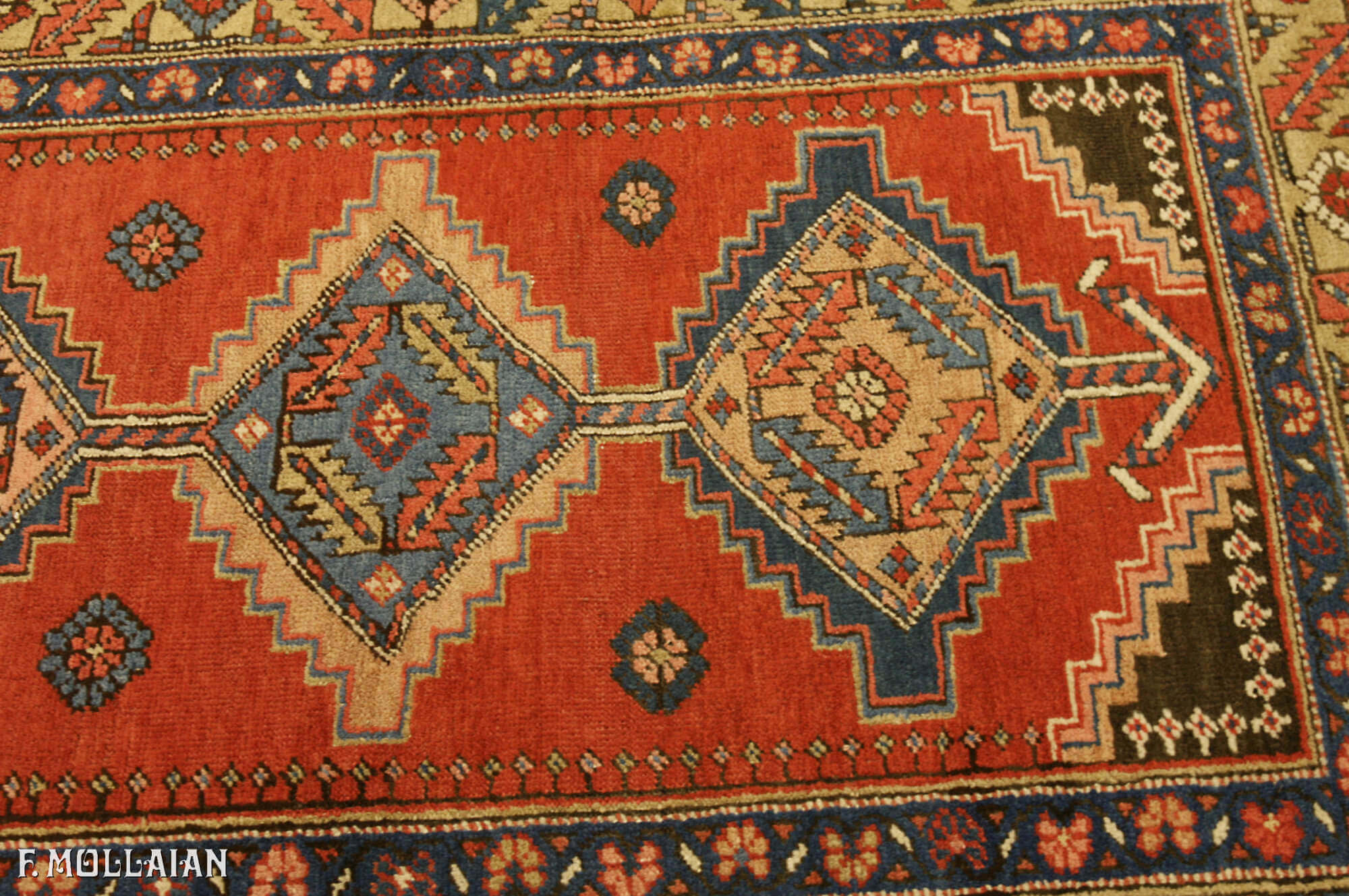 Teppich Spur Persischer Antiker Heriz n°:49640501